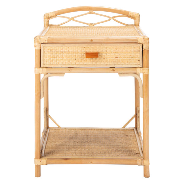 Bayou Breeze Blume Rattan/Wicker Nightstand Wayfair